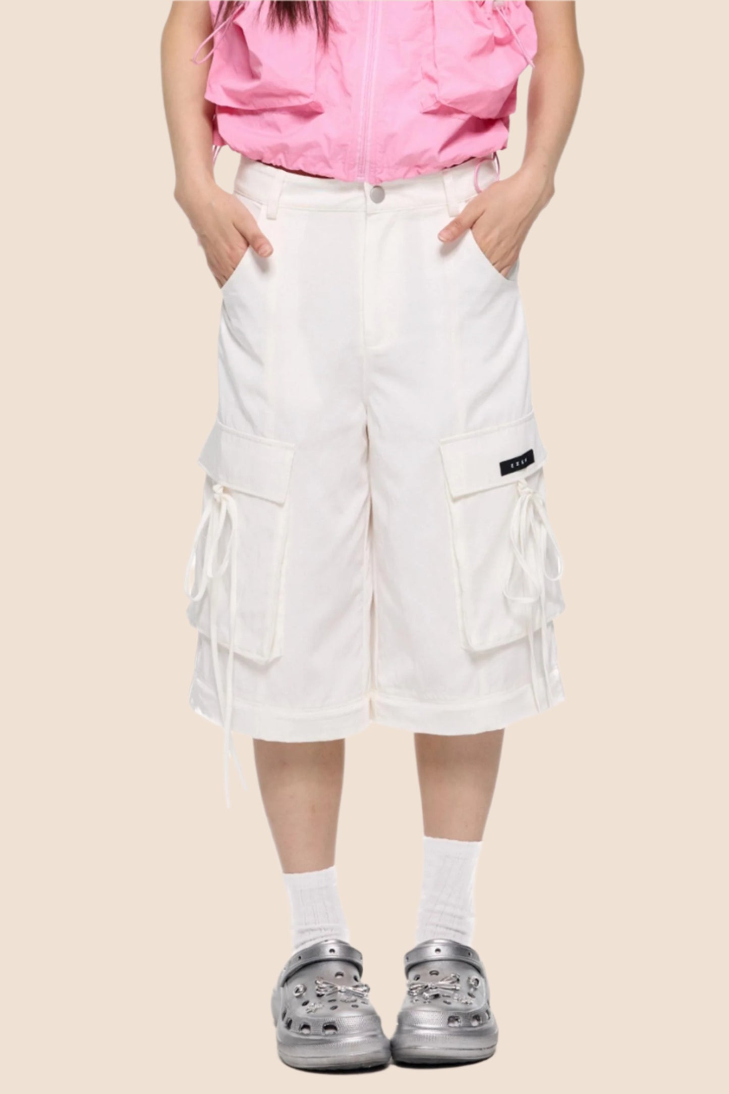 Removable Wide-Leg Slacks