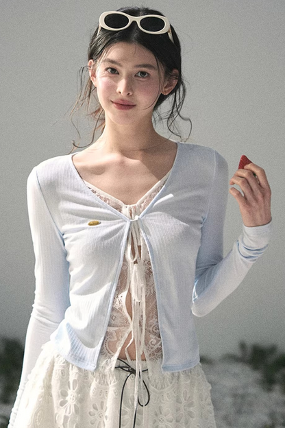 Lace Hollow-Out Top