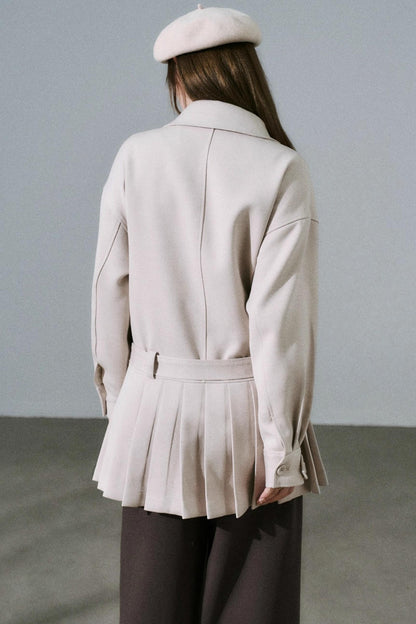 Forest Tencel Wool Trench Coat