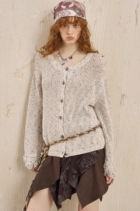 Vintage Crocheted Cardigan