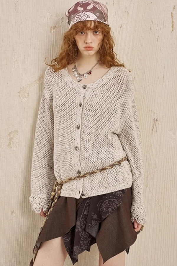 Vintage Crocheted Cardigan