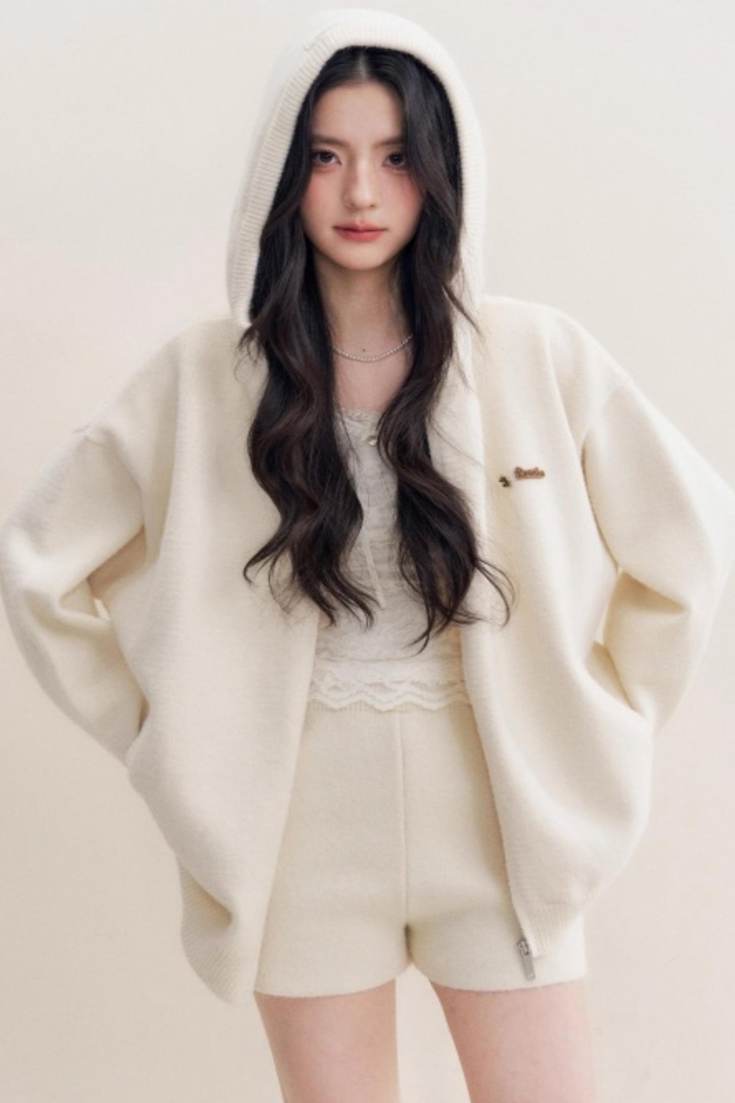 Luxury Wool Hooded Jacket Set-Up