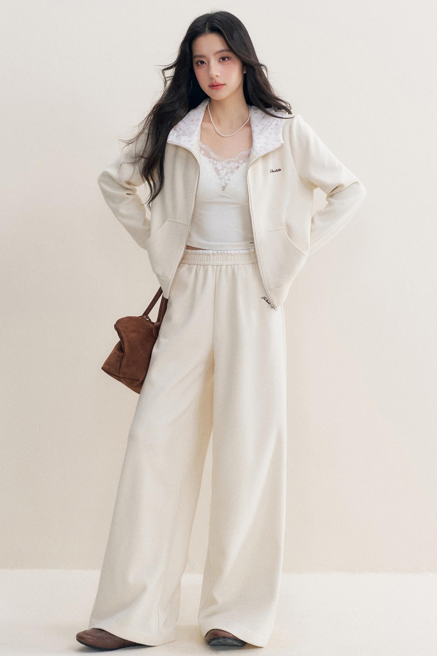 Rose Hooded Jacket & Pants Set-Up