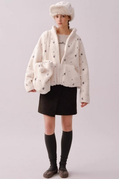 Heavy Woolen Patchwork Skirt