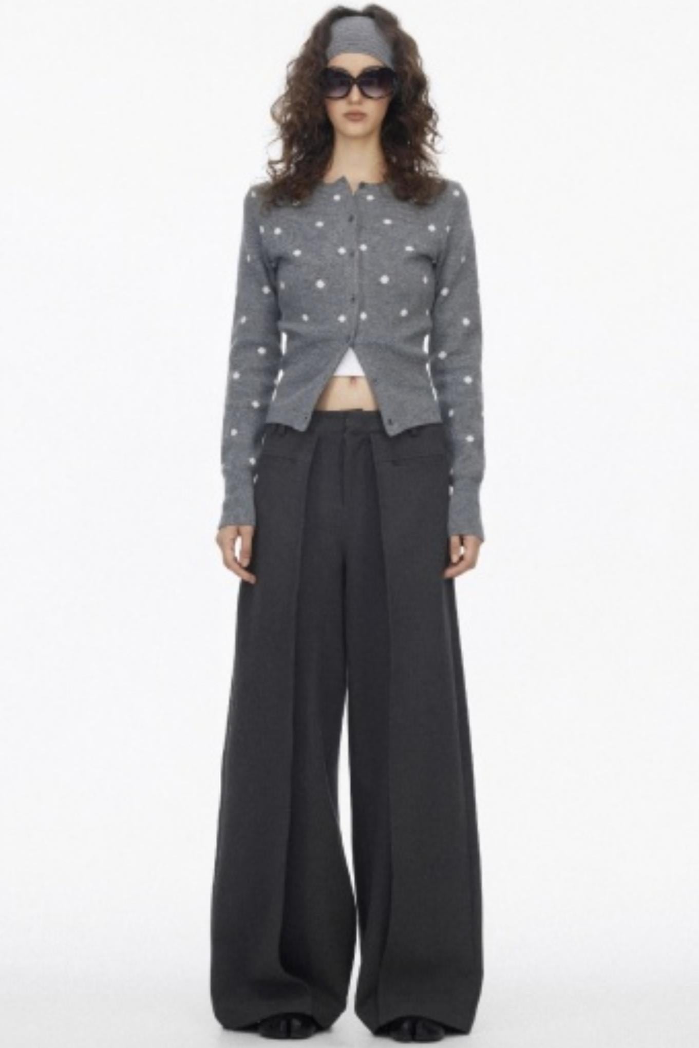 Luxury Pleated Draped Pants