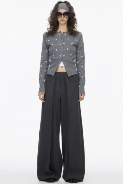 Luxury Pleated Draped Pants