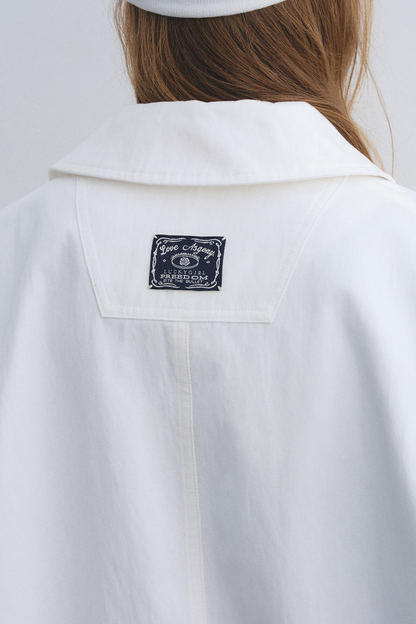 Detachable Shawl Collar Flight Jacket