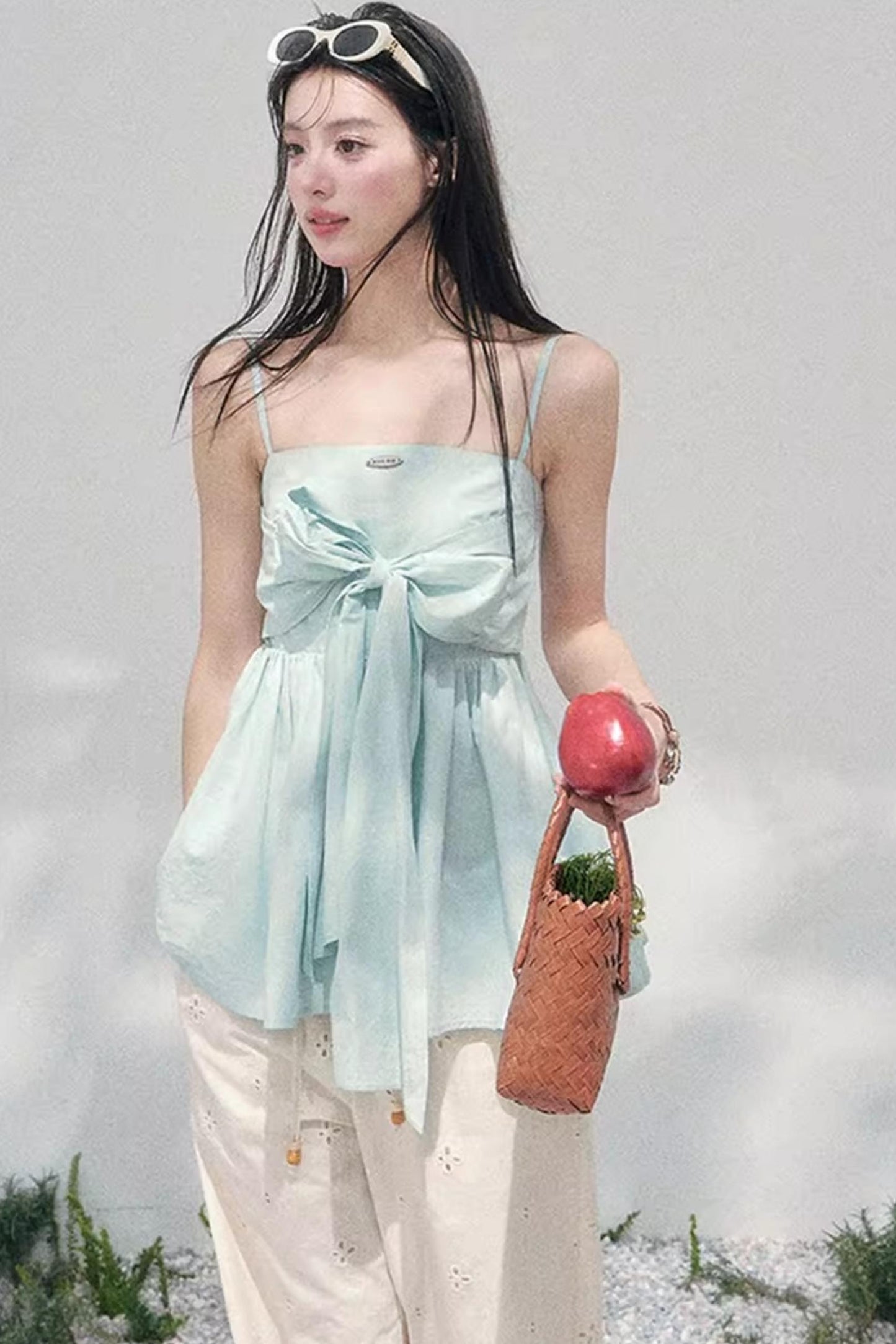 Whisper of Blues Babydoll Top