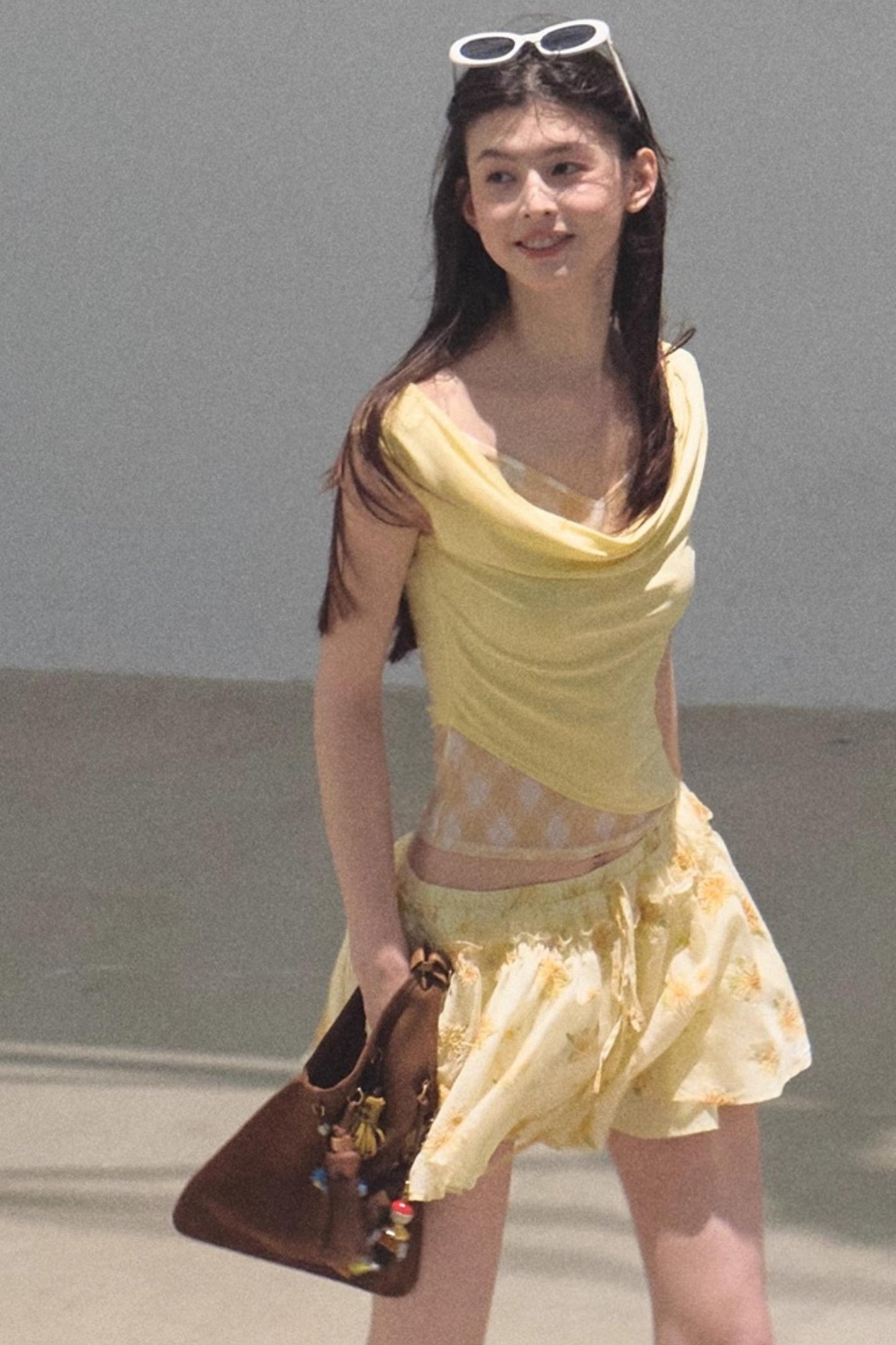 Rising Check Slim-Fit T-Shirt