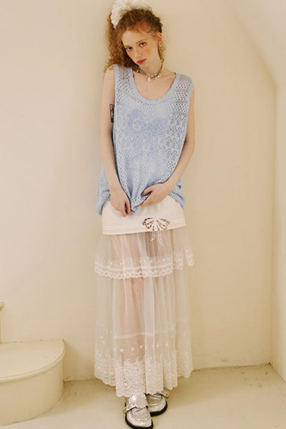 Chic Crochet Knit Top