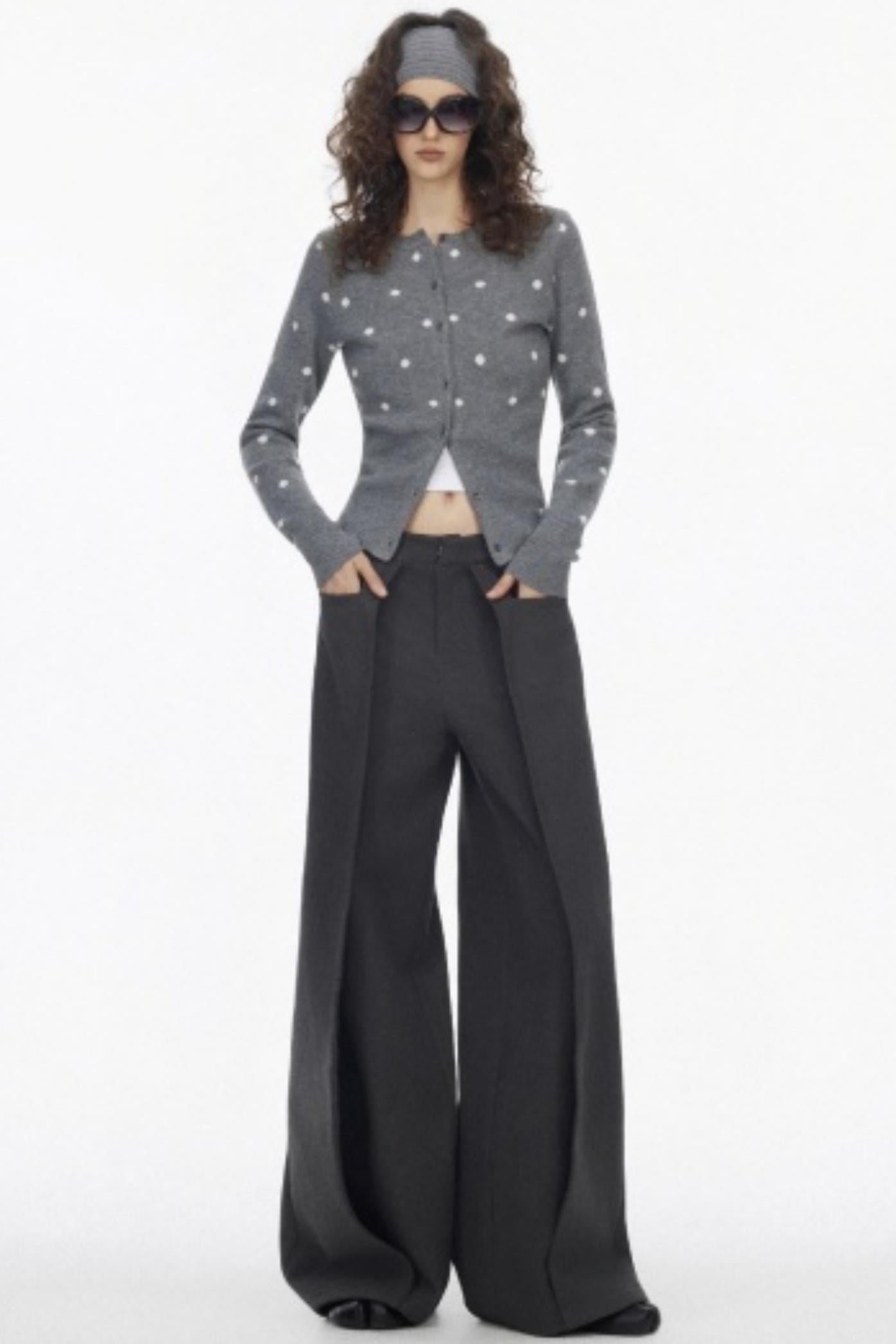 Luxury Pleated Draped Pants