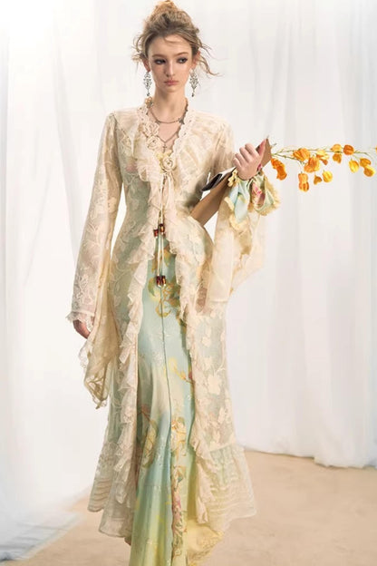 Spicy Girl Embroidered Knit Dress