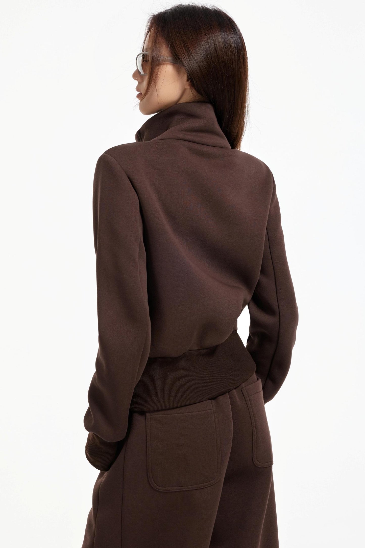 High Collar Slim Jacket Set-Up