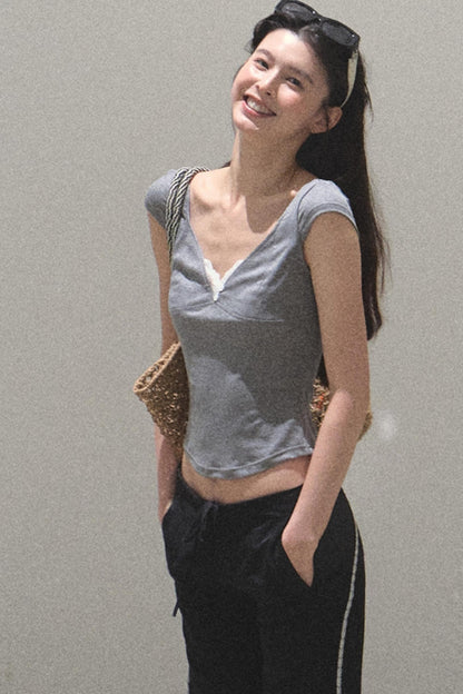 Whispering V-Neck Tee