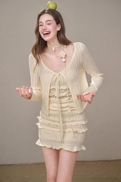 Sweet Lace Knit Set-Up