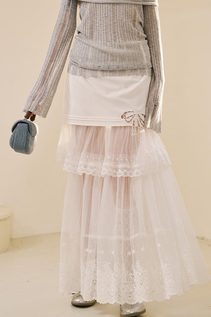 Chic Lace Half Skirt