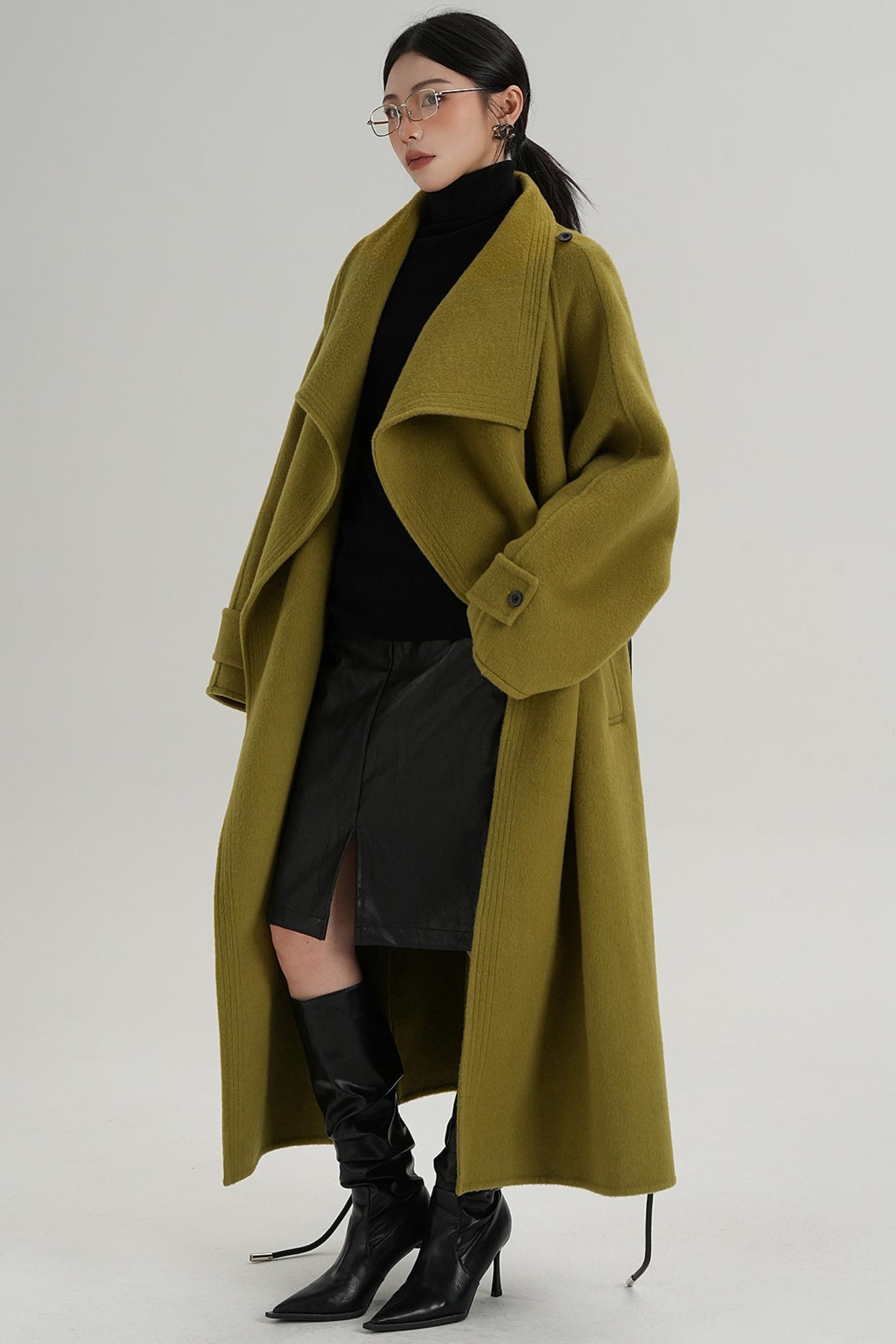 Ultra-High Reversible Wool Coat