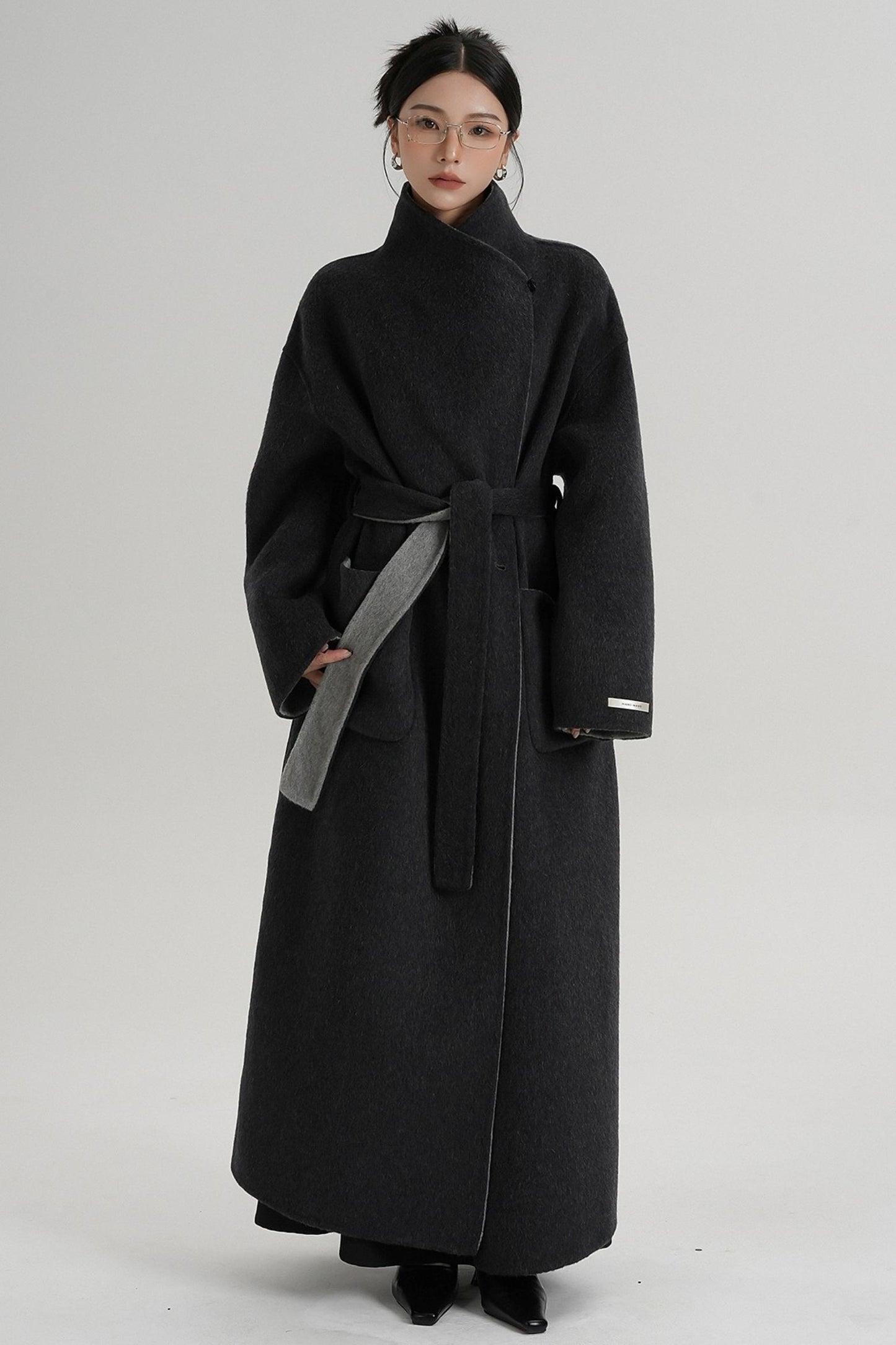 Stand-Up Wool Coat