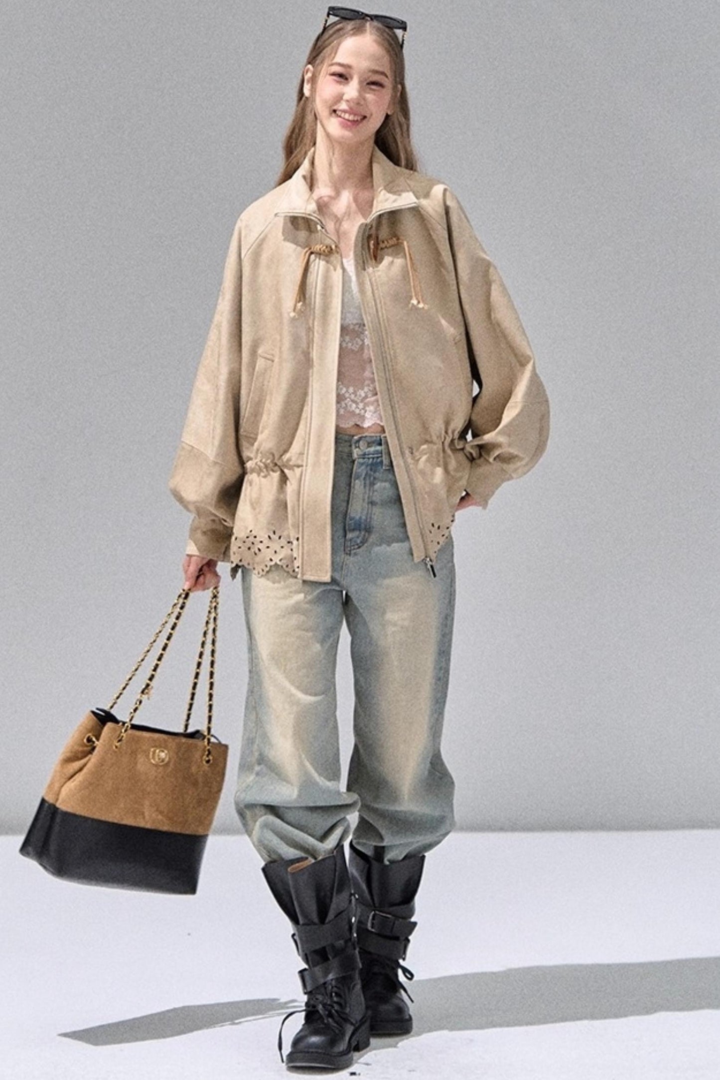 Retro Washed Straight Jeans