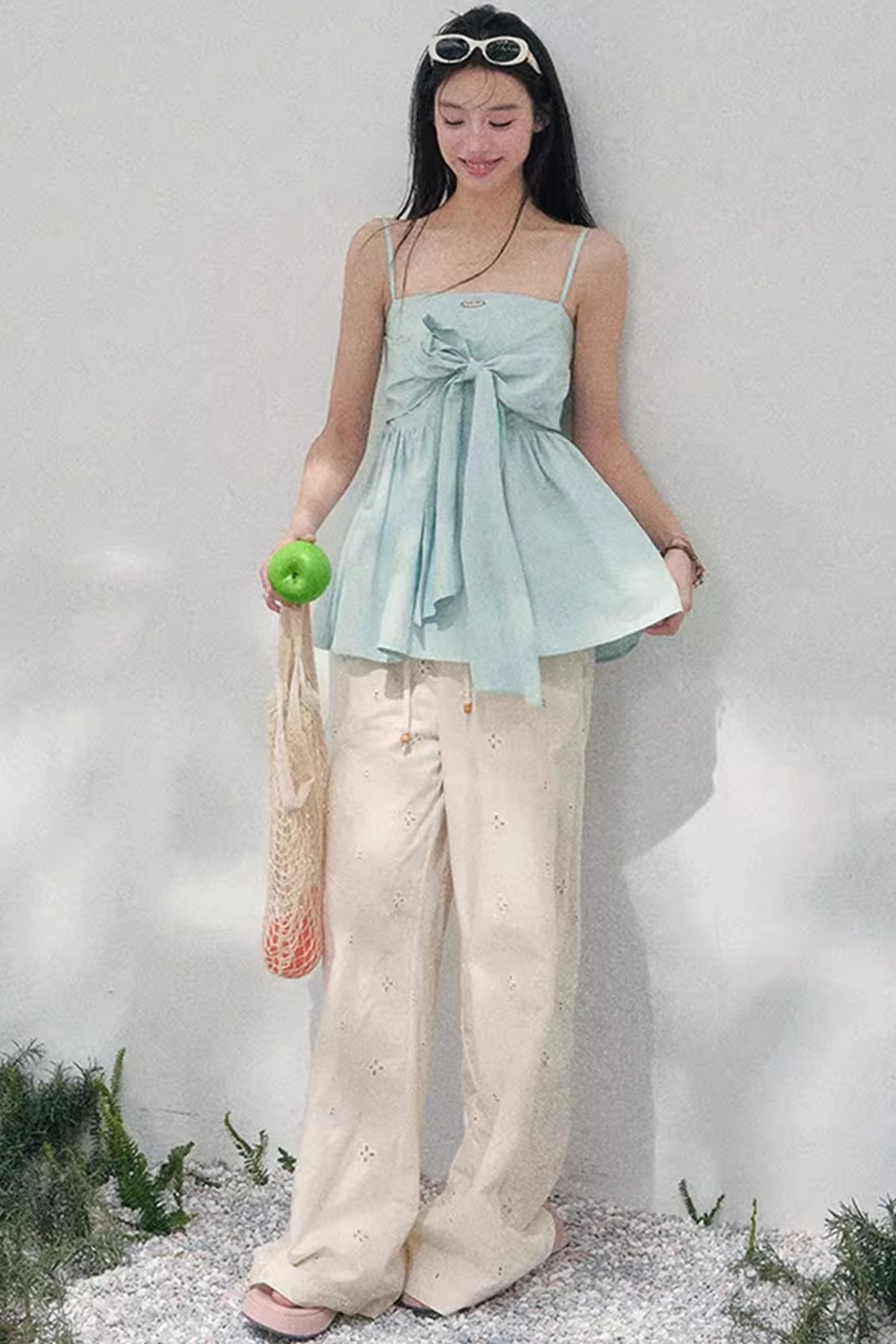 Whisper of Blues Babydoll Top