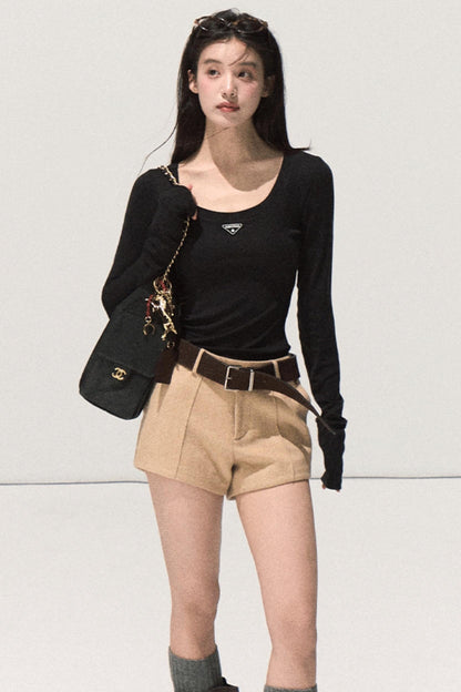 Night Woolen Short Pants