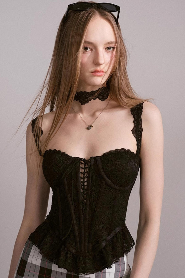 Laced Bustier Top