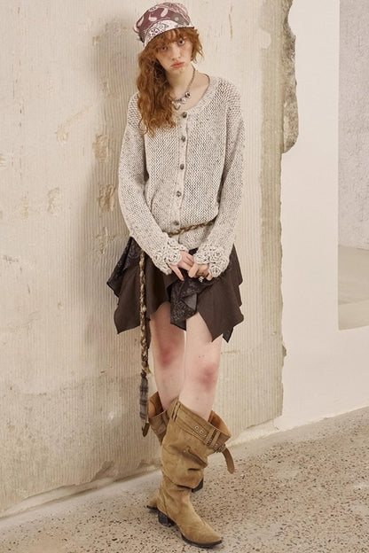 Vintage Crocheted Cardigan