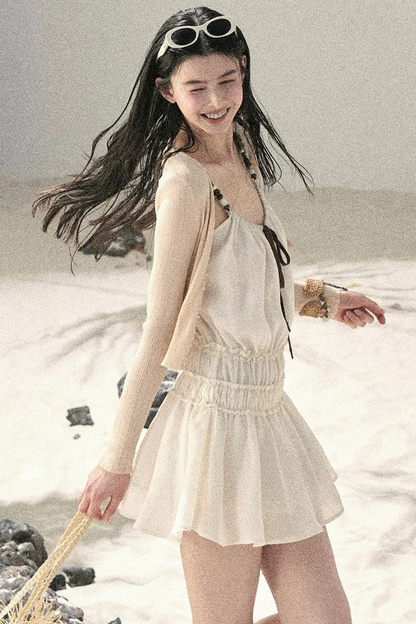 Französisches Sommerkleid mit Trägern