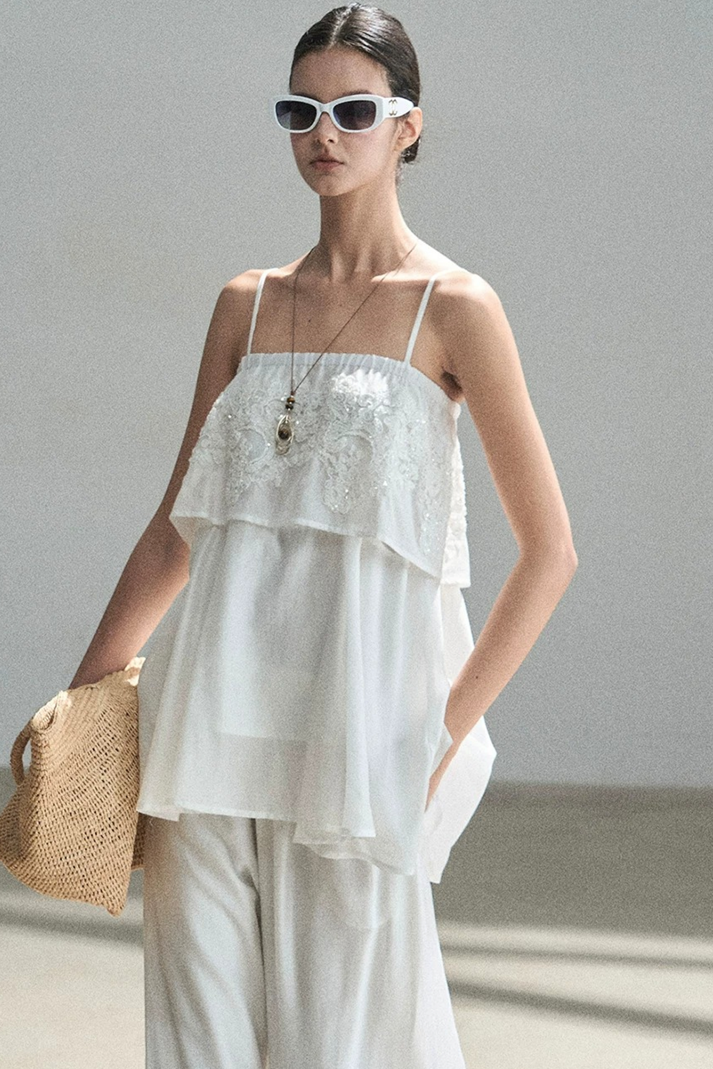 French Chiffon Lace Top Set-Up