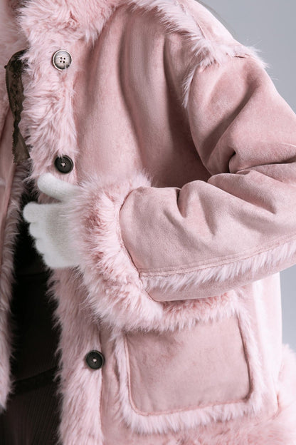 Frost Gray Reversible Fur Jacket