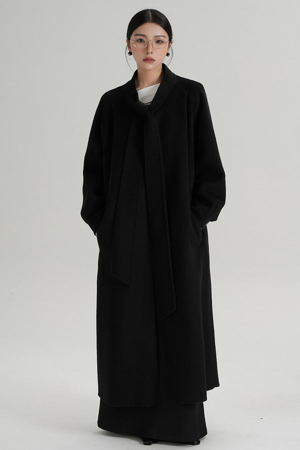 Temperament Woolen Long Coat