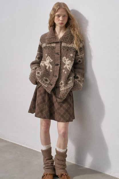 Bird and Pony Knit Cardigan