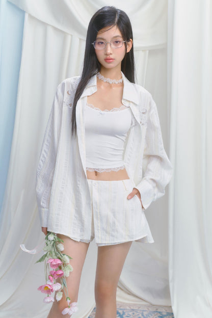 Sporty Strap Knit Top Set-Up