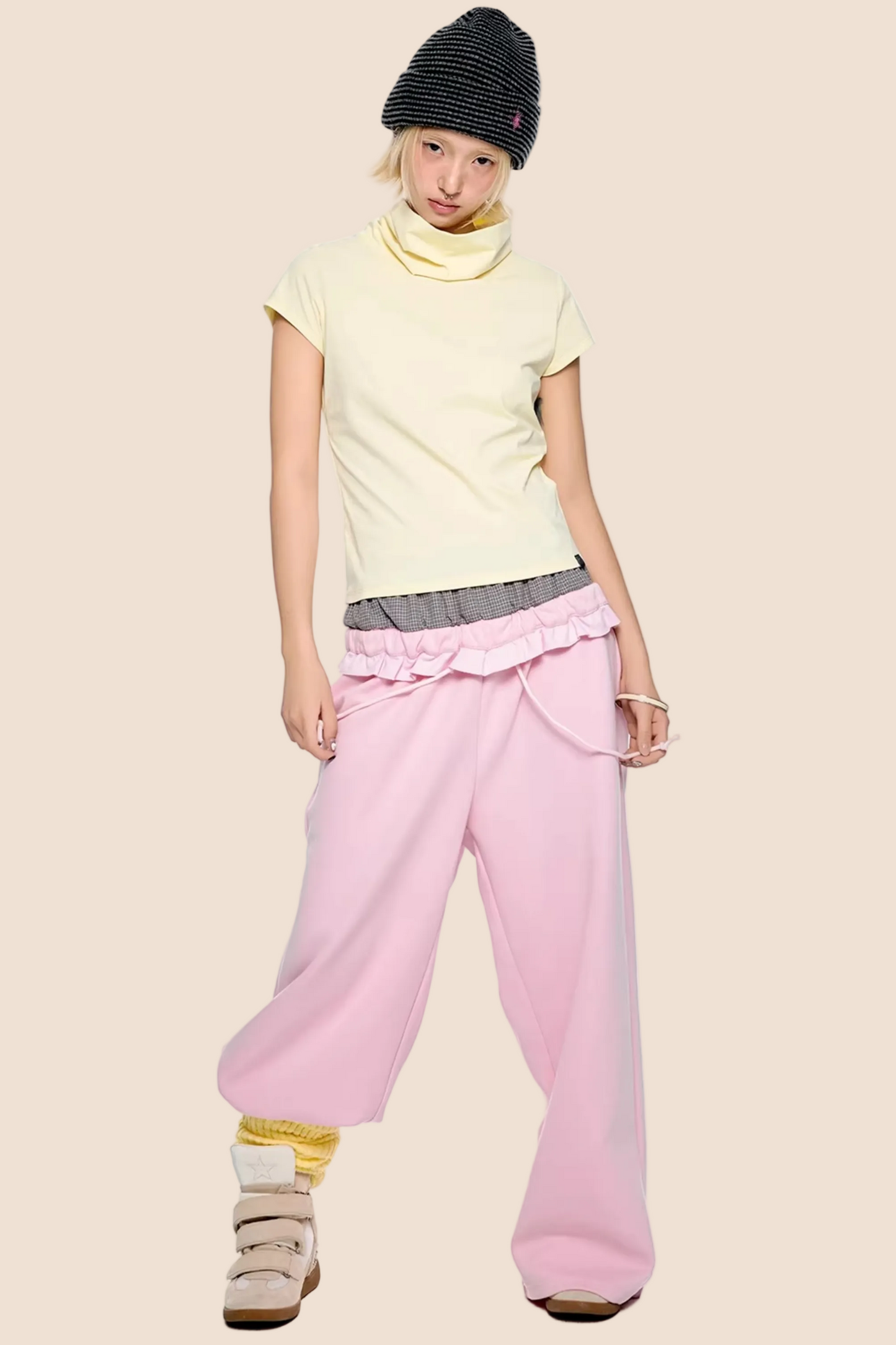 Retro High-Neck Summer Top