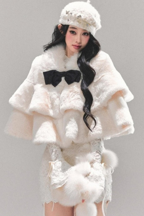 French Winter Cape Coat