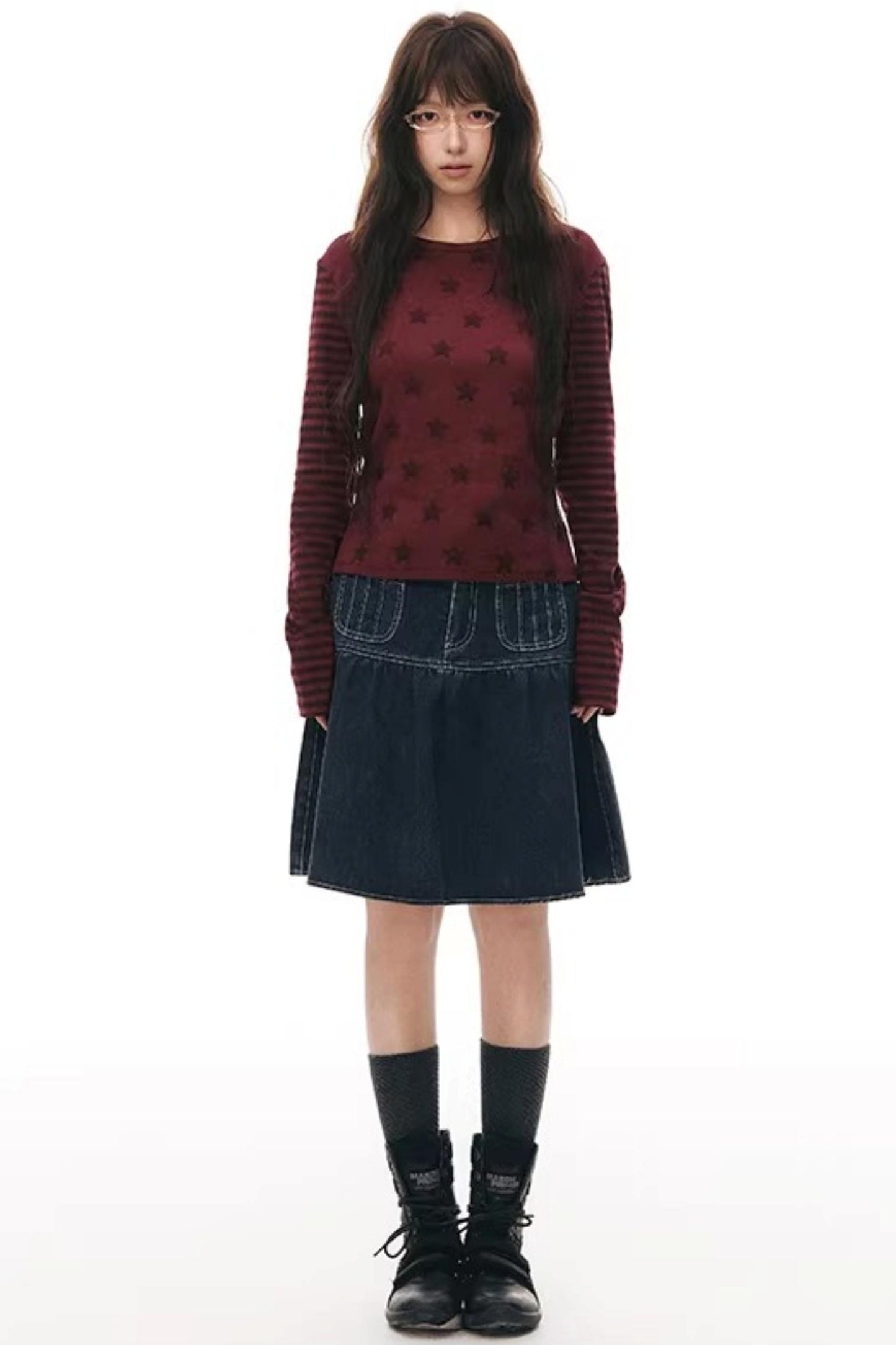 Star Stripe Slim Fit Top