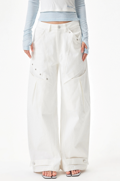 Star Rivet Deconstructed Pants