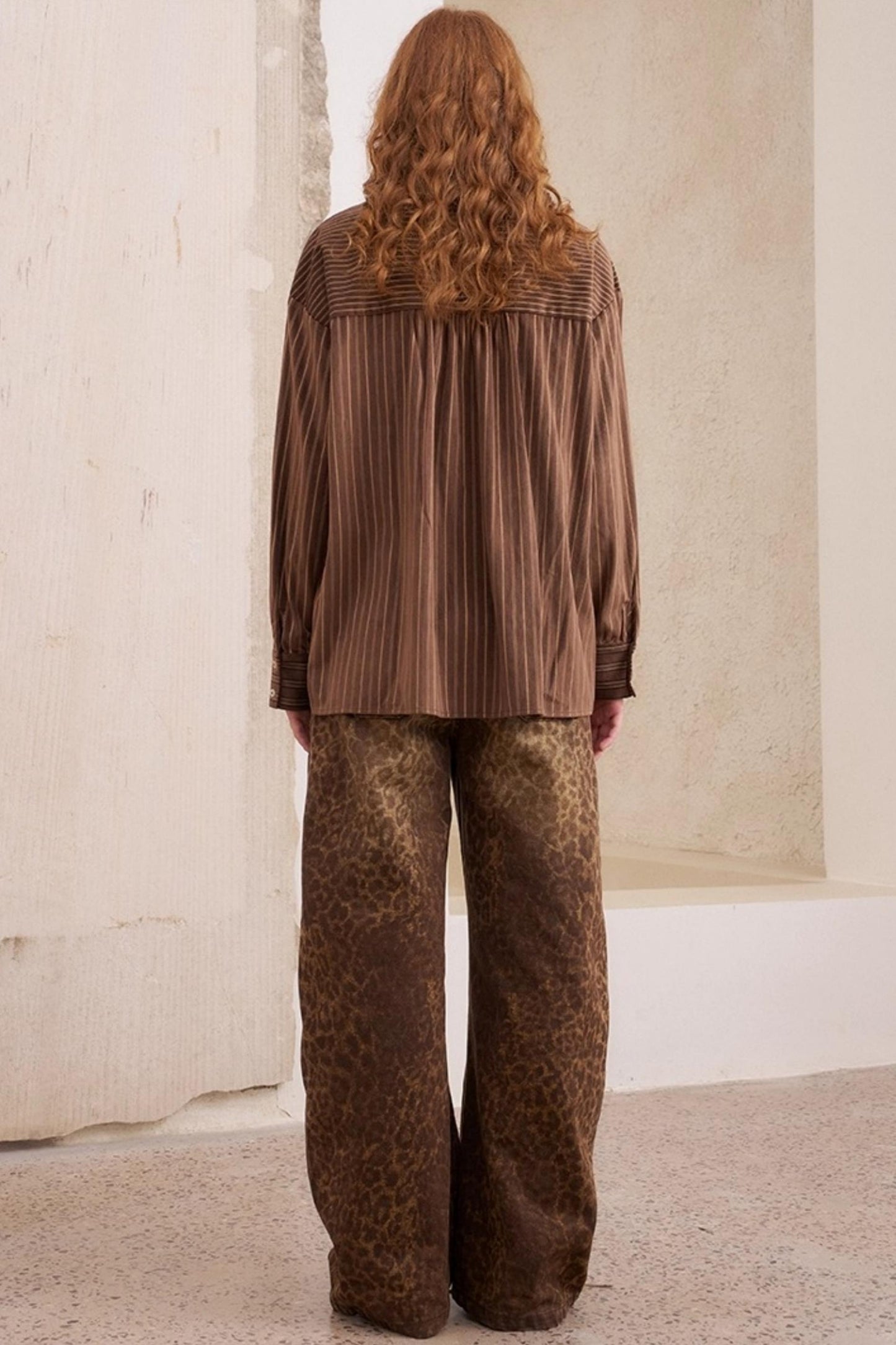 Vintage Beaded Suede Shirt