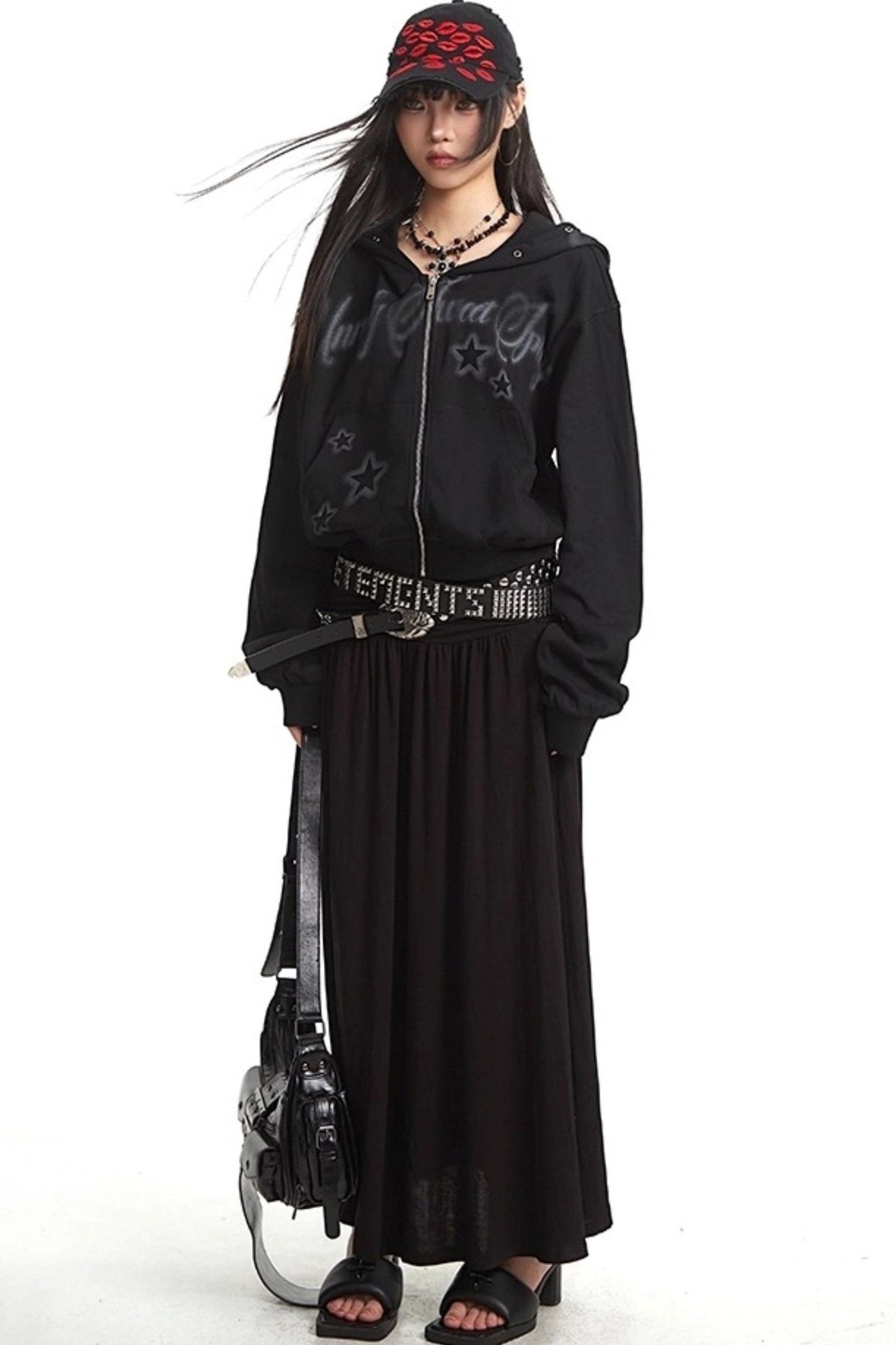 Lazy Zipper Hooded Jacket