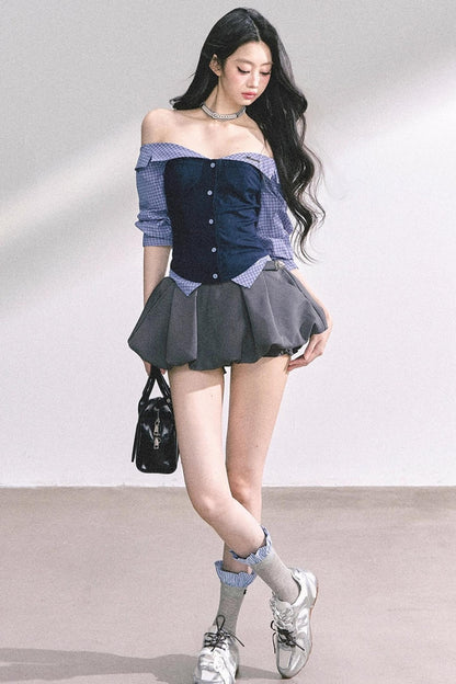 Slimming Hot Girl One-Shoulder Tops