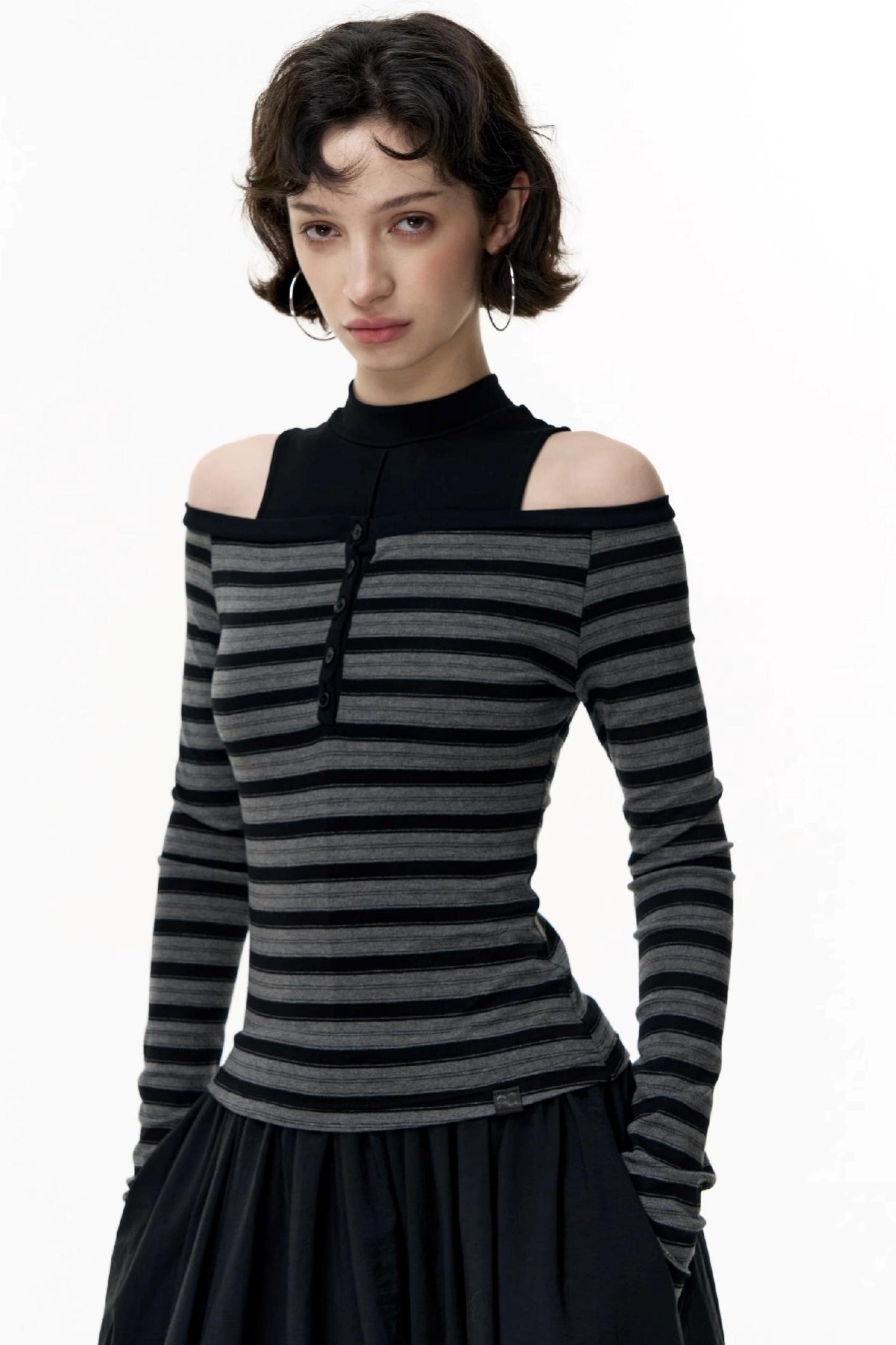 Shoulder Shirt Dress Set-Up