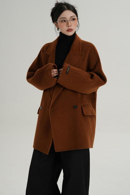 Woolen Elegance Long Coat