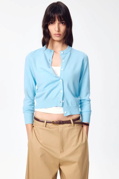 Retro Wool Colorful Cardigan Sweater