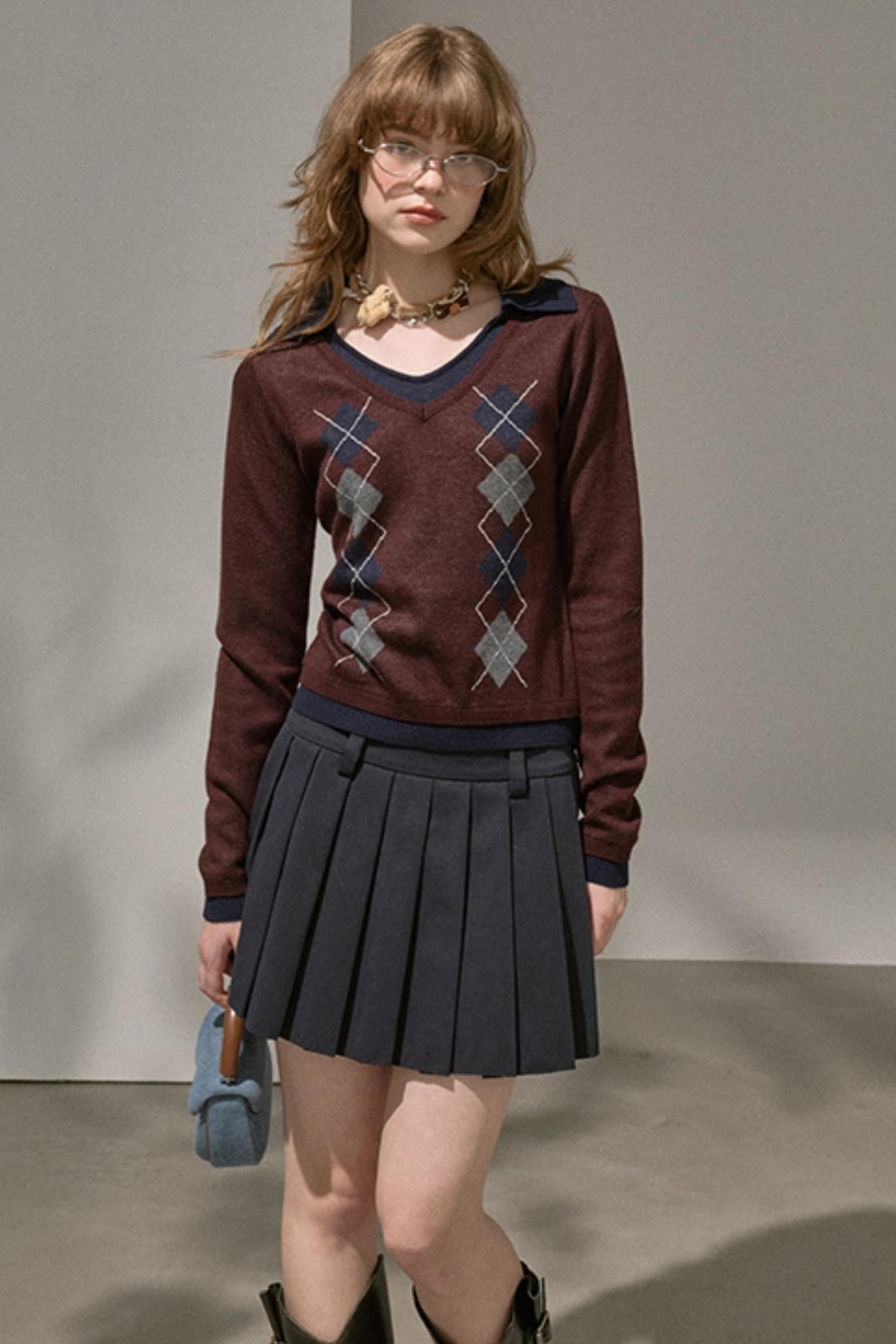 Silk Classic Pleated Puffy Short Skirt