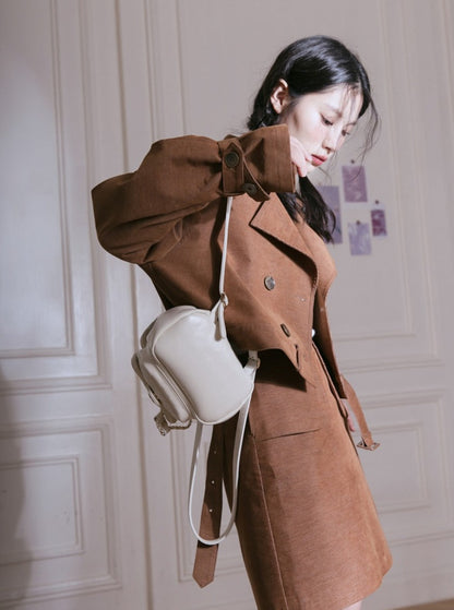 button trench jacket
