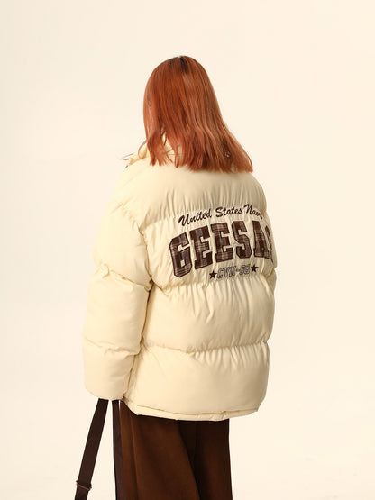 American plaid fake two-piece cotton jacket