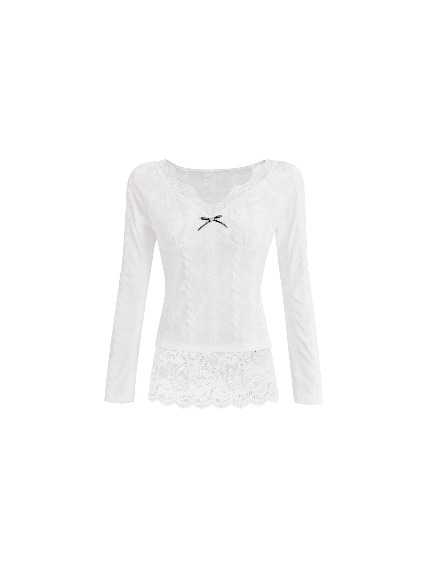 Festliches Hemd mit Diamantbesatz und Rock-Set 