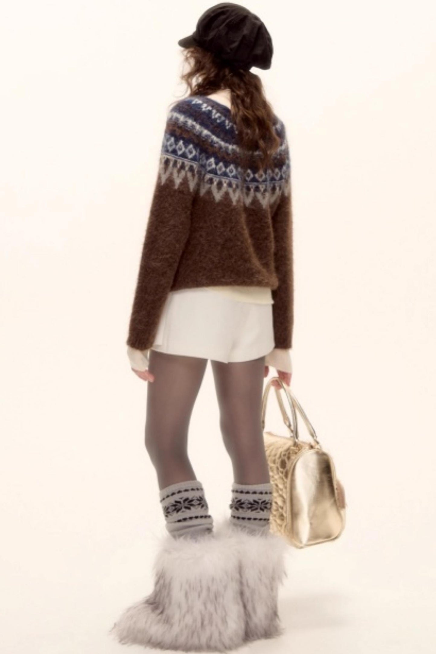 Wool Blend Fair Isle Sweater