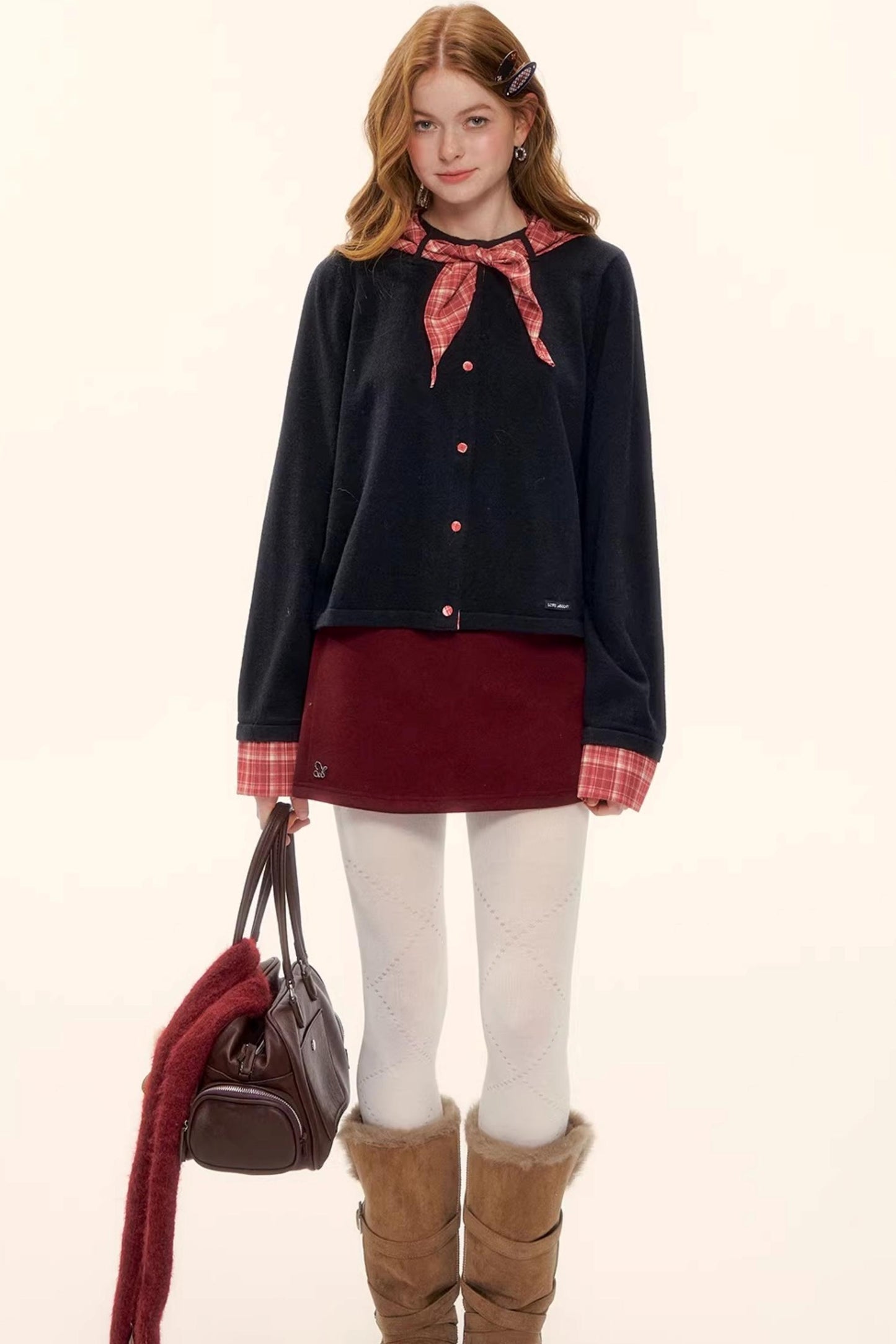 A-Linien-Rock aus Kunstwolle