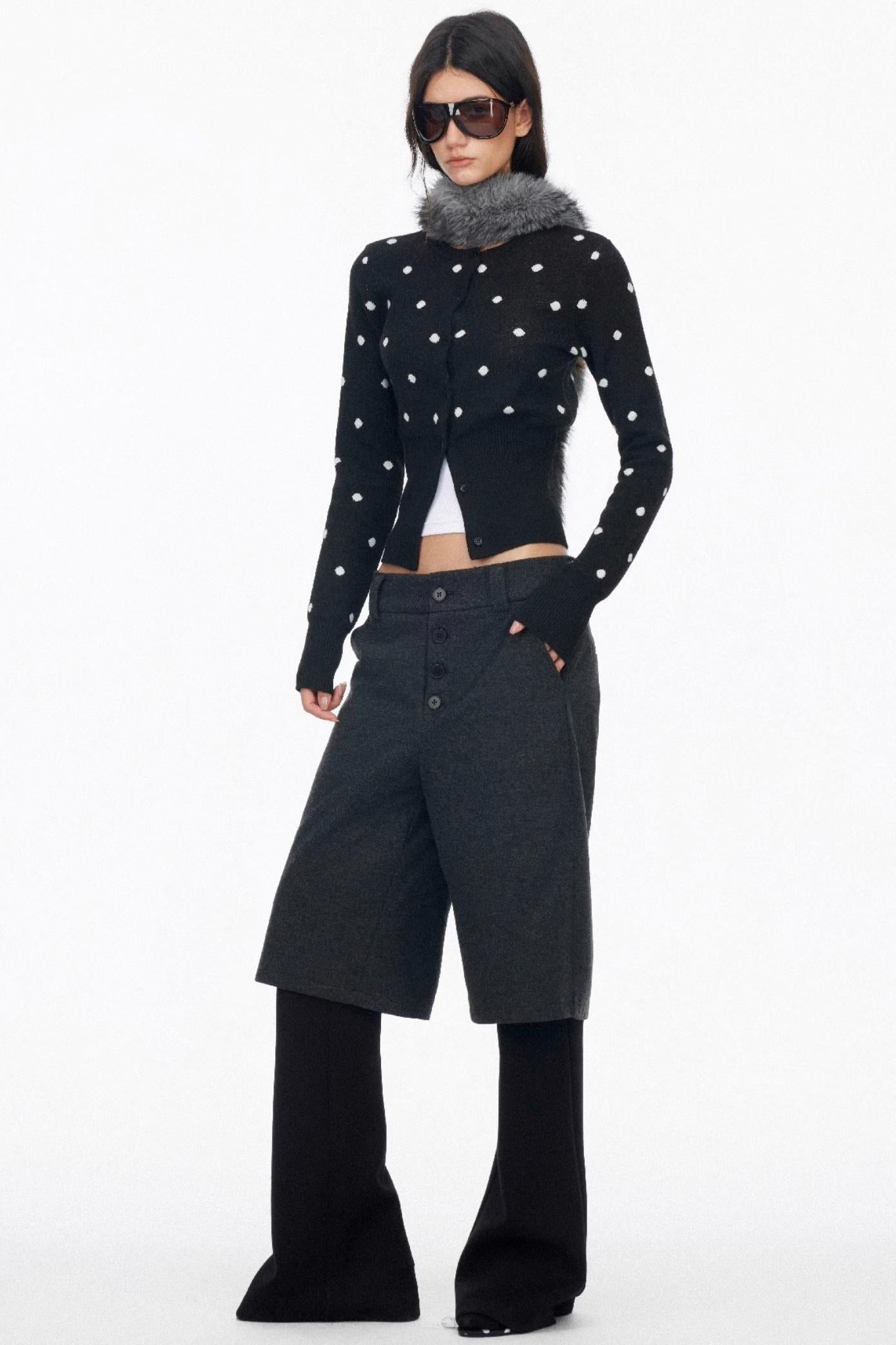 Layered Draped Bootcut Pants